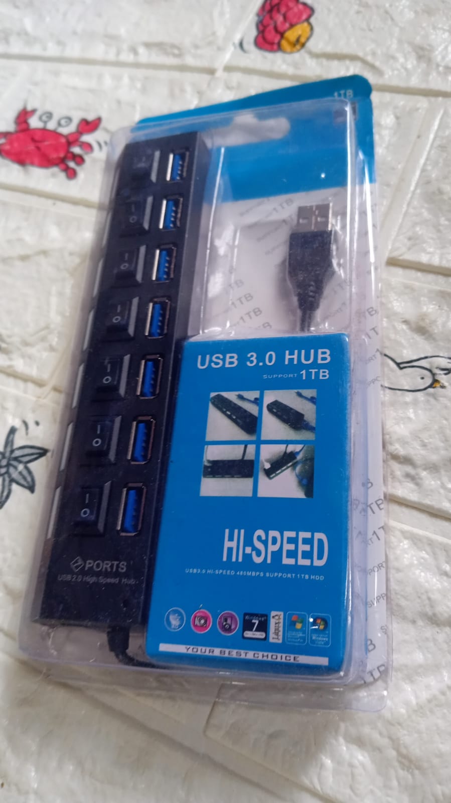 6994 USB Splitter Multi Port USB 2.0 Hub, 7 Port with Independent On/Off Switch and LED Indicators USB A Port Data Hub, Suitable for PC Computer Keyboard Laptop Mobile HDD, Flash Drive Camera Etc 6994 USB Splitter Multi Port USB 2.0 Hub, 7 Port with Independent On/Off Switch and LED Indicators USB A Port Data Hub, Suitable for PC Computer Keyboard Laptop Mobile HDD, Flash Drive Camera Etc